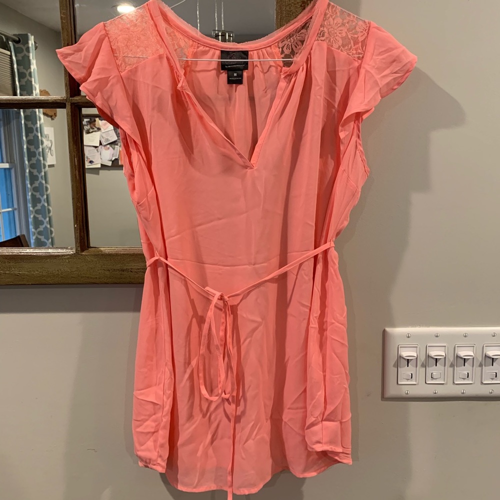 Maternity Blouse With Flutter Sleeves - image 1